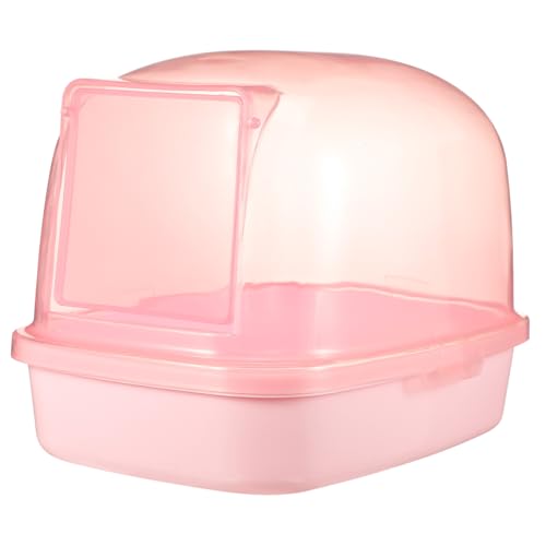 TOYANDONA Hamster Badewanne aus Hochwertigem Transparente Sauna Toilette für Kleintiere Einfache Modisches Design für Hamster und Andere Nager Farbton von TOYANDONA