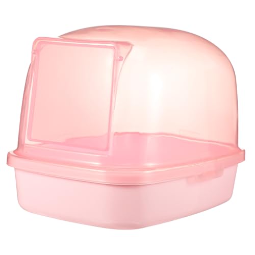 TOYANDONA Hamster Badezimmer Sandbad Box für Kleintiere Kunststoff mit Abnehmbaren Deckel für Hamster und Chinchillas Langlebig Design Verhindert Sandlecks TOYANDONA Hamster Badezimmer Sandbad Box für Kleintiere Kunststoff mit Abnehmbaren Deckel für Hamster und Chinchillas Langlebig Design Verhindert Sandlecks von TOYANDONA