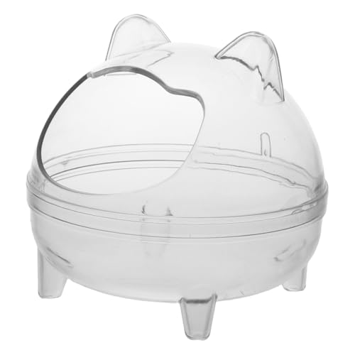 TOYANDONA Hamster Badezimmer Toilette Badebehälter Für Kleintiere Hamster Habitat Accessoires Kleine Haustierbadewanne Hamster Käfigbadzubehör Badset Für Hamster Hamsterbad Abs Transparent TOYANDONA Hamster Badezimmer Toilette Badebehälter Für Kleintiere Hamster Habitat Accessoires Kleine Haustierbadewanne Hamster Käfigbadzubehör Badset Für Hamster Hamsterbad Abs Transparent von TOYANDONA
