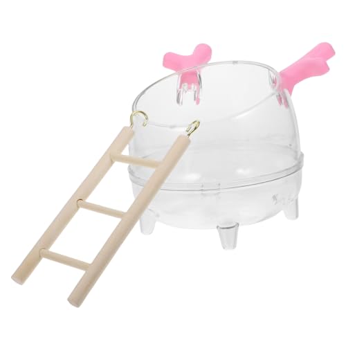 TOYANDONA Hamster Badezimmer Toilette Grabraum Für Haustiere Wurf Tablett Kleine Haustiertoilette Waschen Rennmaus Wanne Hamsterbadebecken Hamster-badebecken Lebewesen Badehaus Käfig Hölzern von TOYANDONA
