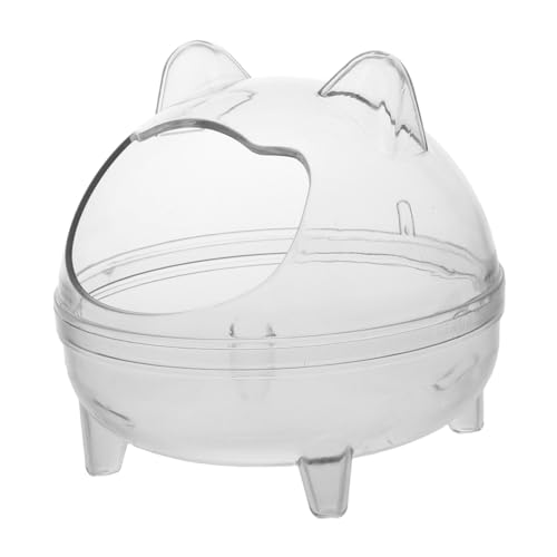 TOYANDONA Hamster Badezimmer Toilette Hamster Staubbadewanne Zubehör Für Kleintierkäfige Badschale Für Hamster Mäuse Badbehälter Hamsterbad Toilette Kleines Tiersandbad Transparent Abs TOYANDONA Hamster Badezimmer Toilette Hamster Staubbadewanne Zubehör Für Kleintierkäfige Badschale Für Hamster Mäuse Badbehälter Hamsterbad Toilette Kleines Tiersandbad Transparent Abs von TOYANDONA