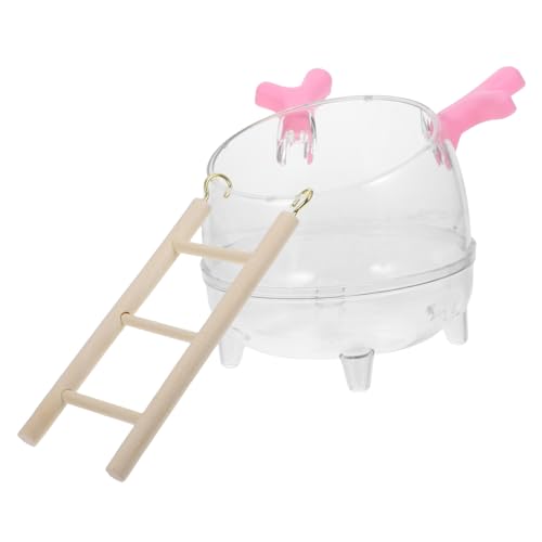 TOYANDONA Hamster Badezimmer Toilette Haustiere Käfig Rennmaus Toilette Wasserwanne Für Hamster Hamster-badebecken Graben Sandbadschale Waschen Lebewesen Badezimmer Schwimmbad Klein Hölzern von TOYANDONA