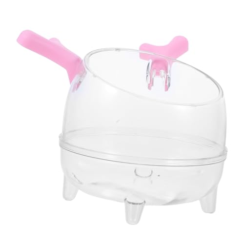 TOYANDONA Hamster Badezimmer Toilette Staubbad Rennmaussand Hamsterbettwäsche Meerschweinchen Katzentoilette Hamster Badesand Kaninchenkäfigmatte Hamsterdusche Sand Das Haustier Rosa von TOYANDONA