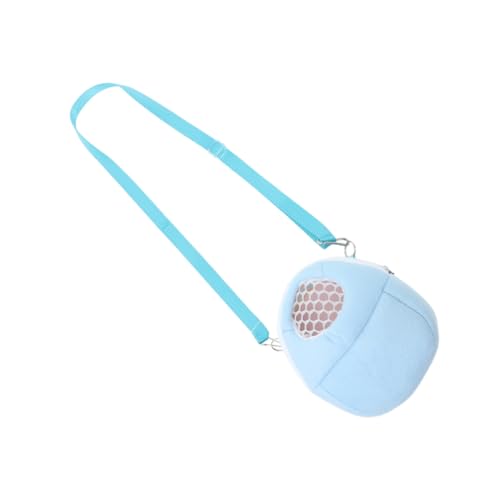 TOYANDONA Hamster Baumwollnest Teetasse-pudel-Tasche Taschen Zum Transport Von Tieren Mit Hamster Verzierte Kleine Tasche Tragbare Haustiertasche Für Den Außenbereich Sky-Blue Samt von TOYANDONA