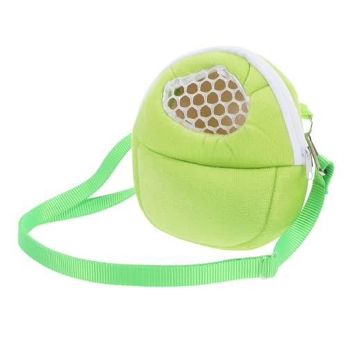 TOYANDONA Hamster Baumwollnest Teetassen-hundetransporter Tragetasche Für Kleintiere Taschen Zum Transport Von Tieren Hamster-Rucksack Sugar Glider Bonding Pouch Hasenträger Samt Light Green von TOYANDONA