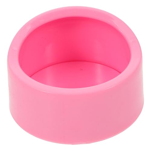 TOYANDONA Hamster Futternapf Kunststoff Rund Futterschale für Zwerghamster Meerschweinchen und Kleintiere Rosa Kleiner Futter und Wassernapf Robust und Leicht zu Reinigen von TOYANDONA