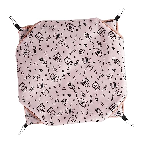 TOYANDONA Hamster Hängematte Doppelschicht Hängematte für Kleintiere Warmes und Luftdurchlässiges Schlafbett für Hamster Chinchillas und Frettchen von TOYANDONA