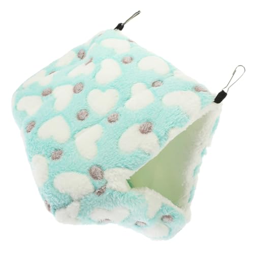 TOYANDONA Hamster Hängematte Unterschlupf Für Hamster Hängematte Für Hamster Mini-Hamster-baumwollnest Versteckbett Für Hamster Hamsterbett Zu Hause Kleines Hamsterbett Baumwolle Light Green von TOYANDONA