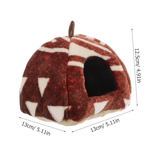 TOYANDONA Hamster Hängematte Warmes Kuschelnest Kleintier Versteck Haustierbett für Kleine Nager als Schlafhaus und Rückzugsort Ganzjährig Geeignet TOYANDONA Hamster Hängematte Warmes Kuschelnest Kleintier Versteck Haustierbett für Kleine Nager als Schlafhaus und Rückzugsort Ganzjährig Geeignet von TOYANDONA