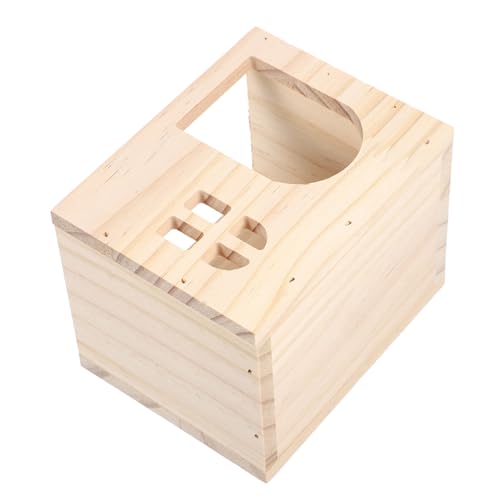 TOYANDONA Hamster Holzhaus Mehrkammer Versteckspielzeug aus Natürlichem Holz Für Zwerghamster und Kleine Nager Sicheres Kauspielzeug und Spielplatz für Meerschweinchen und Mäuse TOYANDONA Hamster Holzhaus Mehrkammer Versteckspielzeug aus Natürlichem Holz Für Zwerghamster und Kleine Nager Sicheres Kauspielzeug und Spielplatz für Meerschweinchen und Mäuse von TOYANDONA