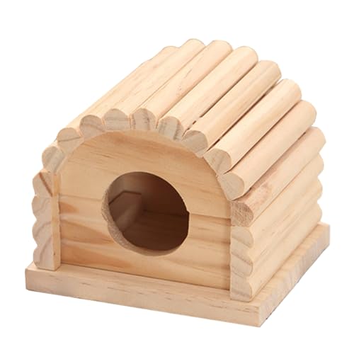 TOYANDONA Hamster Holzhaus Robustes Haustier spielhaus und Versteck für Hamster und Kleine Igel Natürliches Langlebiges Nagerhaus als Rückzugsort und Kauspielzeug TOYANDONA Hamster Holzhaus Robustes Haustier spielhaus und Versteck für Hamster und Kleine Igel Natürliches Langlebiges Nagerhaus als Rückzugsort und Kauspielzeug von TOYANDONA