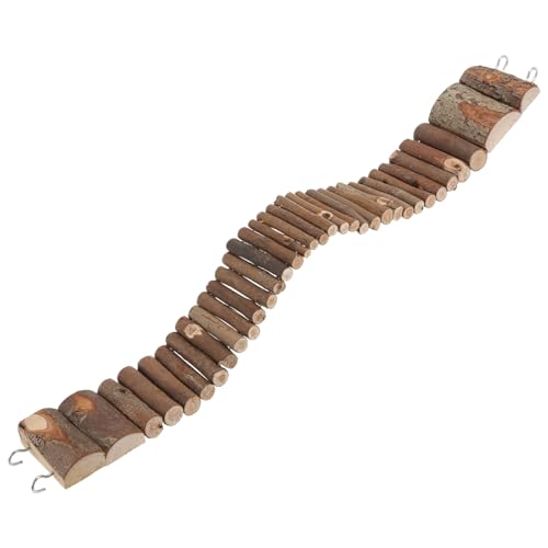 TOYANDONA Hamster Holzleiter Kletterbrücke Für Hamster Nage Und Flexible Und Ungiftige Holzleiter Für Käfige von TOYANDONA