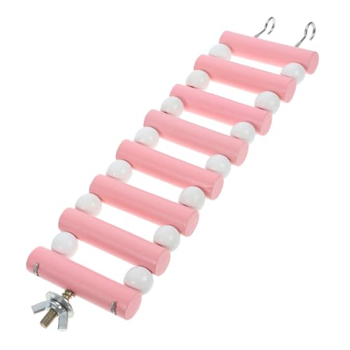 TOYANDONA Hamster Holzleiter Weiche Kletterleiter für Kleintiere mit Niedlichem Design für Hamster Chinchillas und Fördert Bewegung und Gesundheit von TOYANDONA