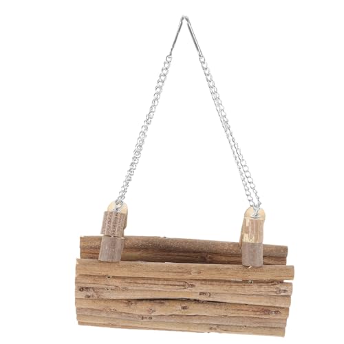 TOYANDONA Hamster Holzschaukel Mit Einzigartigem Landschaftsdesign Kauspielzeug Für Hamster Und Chinchillas Für Käfige Und Spielumgebungen von TOYANDONA