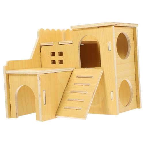 TOYANDONA Hamster Holzversteck für Kleine Haustiere Wasserabweisendes Schlafnest mit DIY Dekorationsmöglichkeiten für Zwerghamster und Rennmäuse Langlebig TOYANDONA Hamster Holzversteck für Kleine Haustiere Wasserabweisendes Schlafnest mit DIY Dekorationsmöglichkeiten für Zwerghamster und Rennmäuse Langlebig von TOYANDONA