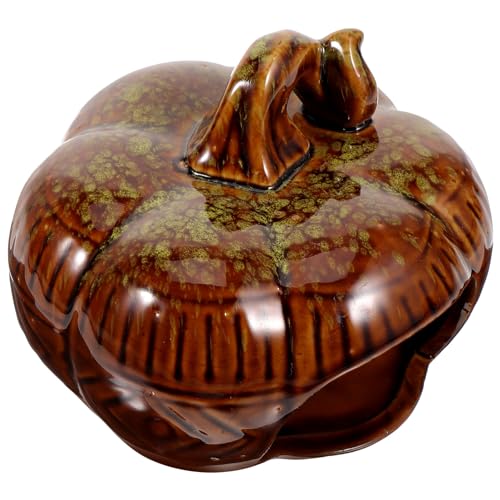 TOYANDONA Hamster Keramik Nest aus Pumpkin Form Kühlendes Versteck für Kleine Haustiere Sommerversteck für Hamster und Kleintiere Gemütliches Schlafnest und Aufbewahrung als Wohn und von TOYANDONA