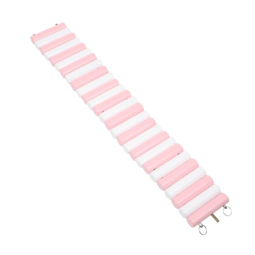 TOYANDONA Hamster Kletterbrücke aus Holz mit Glatten Kanten Sichere Leiter für Zwerghamster und Kleintiere Fördert Bewegung und Koordination zum Klettern und Entdecken im Käfig Mittelgroß von TOYANDONA