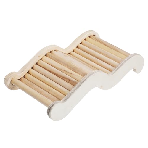 TOYANDONA Hamster Kletterleiter aus Holz Verschleißfest und Langlebig Spielzeug für Kleintiere für Hamster und Rennmäuse Leicht zu Reinigen von TOYANDONA