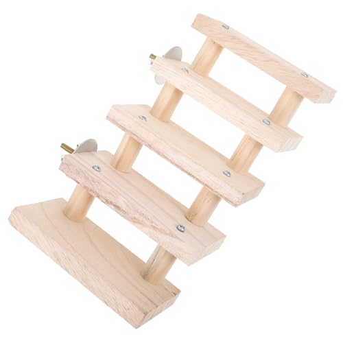 TOYANDONA Hamster Holzleiter Spielzeug Naturholz Klettern Leiter Für Kleintiere Sichere Und Praktische Tierleiter Für Hamster Chinchilla Und Meerschweinchen Für Käfige Und Spielbereiche von TOYANDONA