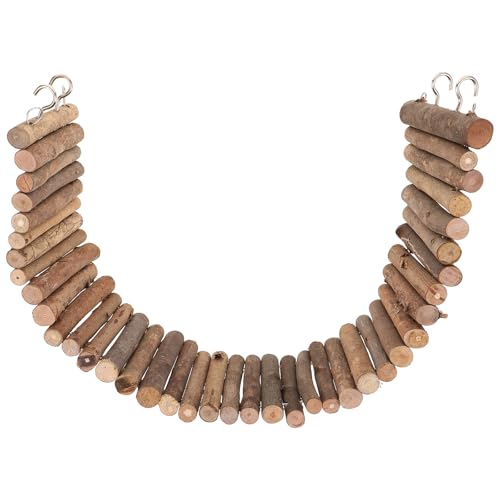 TOYANDONA Hamster-Kletterleiter: Hängebrücke aus Holz für Kleintiere – biegbare Leiterbrücke, Hamster-Aktivitätsspielzeug für Kleintiere TOYANDONA Hamster-Kletterleiter: Hängebrücke aus Holz für Kleintiere – biegbare Leiterbrücke, Hamster-Aktivitätsspielzeug für Kleintiere von TOYANDONA