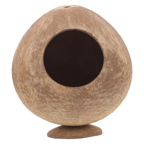 TOYANDONA Kleines Versteck Hamsterhaus Für Kleintiere Aus Kokosnussschalen Als Spielplatz Und Ruhezone Für Hamster Ratten Und Meerschweinchen Käfigzubehör TOYANDONA Kleines Versteck Hamsterhaus Für Kleintiere Aus Kokosnussschalen Als Spielplatz Und Ruhezone Für Hamster Ratten Und Meerschweinchen Käfigzubehör von TOYANDONA