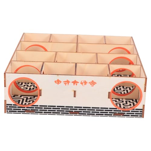 TOYANDONA Hamster Labyrinth Holzspielzeug Tunnel für Kleine Nager Lustiges Aktivitäts und Trainingsspielzeug Geeignet für Hamster Mäuse und Kleine Haustiere Fördert Bewegung und Gesunde TOYANDONA Hamster Labyrinth Holzspielzeug Tunnel für Kleine Nager Lustiges Aktivitäts und Trainingsspielzeug Geeignet für Hamster Mäuse und Kleine Haustiere Fördert Bewegung und Gesunde von TOYANDONA