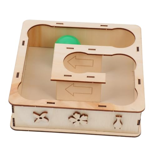 TOYANDONA Hamster Labyrinth aus Holz Kleines Haustierspielzeug für Hamster Sicher und Langlebig Fördert Bewegung und Gesundheit für Versteckmöglichkeiten von TOYANDONA