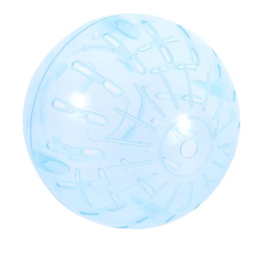 TOYANDONA Hamster Laufball Hamster nager Mini-Hamsterball Laufrad für Kleintierkäfig für Nagetiere Kleiner Hamsterball Hamster-Laufball Abs Sky-Blue von TOYANDONA