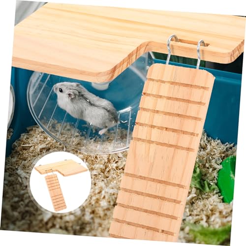 TOYANDONA Hamster Plattform aus Robustem Holz mit Rutschfester Kletterleiter Kratzfest für Hamster Zwerghamster und Kleintiere Klettern Ausruhen im Käfig Zubehör für Kleinen Haustierkäfig TOYANDONA Hamster Plattform aus Robustem Holz mit Rutschfester Kletterleiter Kratzfest für Hamster Zwerghamster und Kleintiere Klettern Ausruhen im Käfig Zubehör für Kleinen Haustierkäfig von TOYANDONA