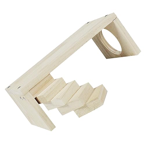 TOYANDONA Holz Hamster Plattform Kletterleiter für Zwerghamster Meerschweinchen Kleine Haustiere Stabiles und Beissfestes Spielzeug für Käfige und Spielumgebungen von TOYANDONA