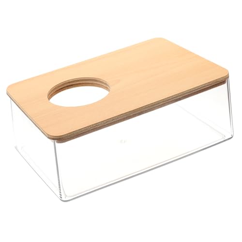 TOYANDONA Hamster Sandbad Box Transparent Multifunktionale Badewanne für Hamster und Kleintiere als Toilette und Sandbad mit Holzkonstruktion und Belüftung für Spaß und Hygiene von TOYANDONA