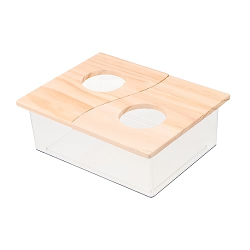 TOYANDONA Hamster Sandbad Container Transparente Badewanne für Hamster und Kleine Spritzwassergeschützt Vielseitig Einsetzbar als Toilette oder Futterspender TOYANDONA Hamster Sandbad Container Transparente Badewanne für Hamster und Kleine Spritzwassergeschützt Vielseitig Einsetzbar als Toilette oder Futterspender von TOYANDONA