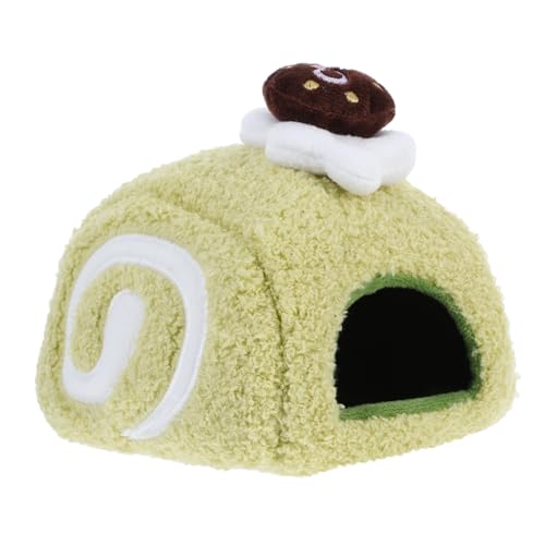 TOYANDONA Hamster Schlafhaus aus Baumwolle Gemütliches und Warmes Nest für Kleine Versteck Süßen Schweizer Rollendesign für Hamster von TOYANDONA
