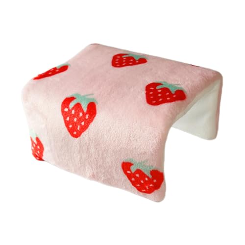 TOYANDONA Hamster Spielzeugtunnel mit Abnehmbarem Cartoon Bunny Nest Pad Schlaftunnel für Hamster Chinchillas und Rennmäuse zu Reinigen Sicher und Unterhaltsam für Kleine von TOYANDONA