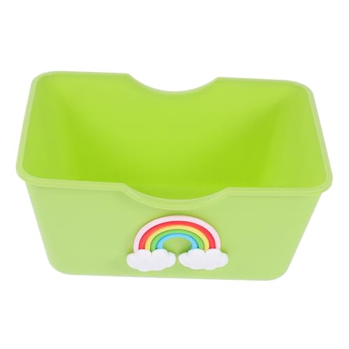 TOYANDONA Hamster Toilette Hamsterhaus Rennmaus-badewanne Hamstertoiletten Rennmaus Toilette Toilettenfigur Kleine Tierverstecke Chinchilla-hütte Schlafbett Für Hamster Light Green Abs von TOYANDONA