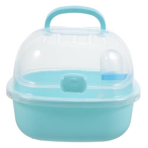 TOYANDONA Hamster Tragetasche Transparente Transportbox für Kleine für Ausflüge und Reisen Praktischer Hamster Käfig mit Wasserflasche und Einfachem von TOYANDONA