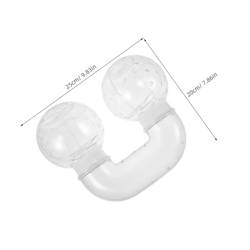 TOYANDONA Hamster Tunnel Klarer Kunststoff DIY für Kleine Haustiere von Aktivität und Erkundung für Hamster Käfig Zubehör von TOYANDONA