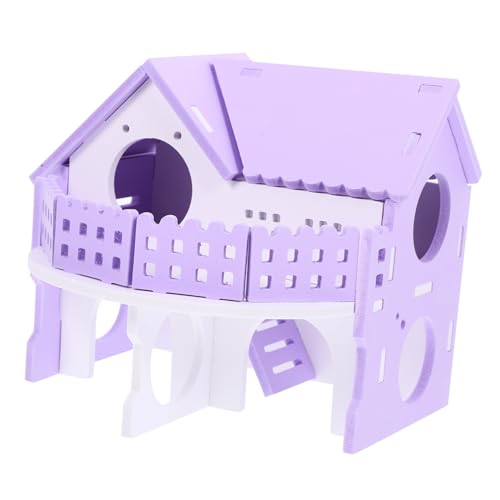 TOYANDONA Hamster Versteck Haus Doppelstöckige Kleintier Villa aus PVC Spielhaus für Hamster Meerschweinchen Ratten Kleines Kaninchen Rückzugsort und Kletterspaß Sicher und Vielseitig TOYANDONA Hamster Versteck Haus Doppelstöckige Kleintier Villa aus PVC Spielhaus für Hamster Meerschweinchen Ratten Kleines Kaninchen Rückzugsort und Kletterspaß Sicher und Vielseitig von TOYANDONA