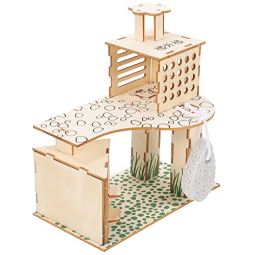 TOYANDONA Hamster Versteck Holzspielzeug für Zwerghamster Klettergerüst mit Treppen und Plattformen Sicheres und Langlebiges Hamsterspielzeug für Hamster und Chinchillas Fördert TOYANDONA Hamster Versteck Holzspielzeug für Zwerghamster Klettergerüst mit Treppen und Plattformen Sicheres und Langlebiges Hamsterspielzeug für Hamster und Chinchillas Fördert von TOYANDONA