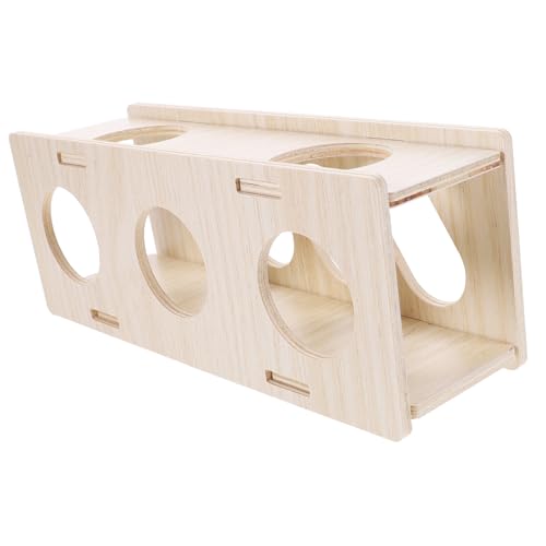TOYANDONA Hamster Versteck aus Natürlichem Holz Langlebiger Tunnel für Meerschweinchen und Kleine Nager Verschleißfestes Platzsparendes Versteck für Nagetiere Trainingsspielzeug für TOYANDONA Hamster Versteck aus Natürlichem Holz Langlebiger Tunnel für Meerschweinchen und Kleine Nager Verschleißfestes Platzsparendes Versteck für Nagetiere Trainingsspielzeug für von TOYANDONA