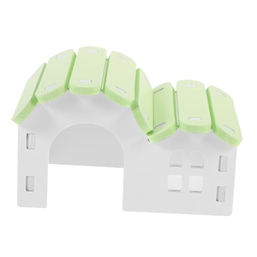 TOYANDONA Meerschweinchen Versteckhaus Hamster Habitat PVC Hamsterkäfig Leicht zu Reinigen Farbenfroh Spielzeug für Kleine Haustiere von TOYANDONA
