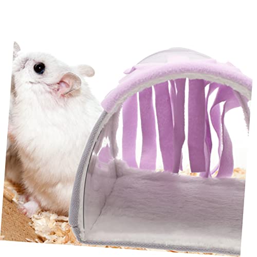 TOYANDONA Hamster Verstecktunnel mit Quasten Design Kleintier Versteckhaus Kuscheliges Schlafnest für Hamster Meerschweinchen und Kleine Nagetiere Weicher Rückzugsort für Sicheren Schutz TOYANDONA Hamster Verstecktunnel mit Quasten Design Kleintier Versteckhaus Kuscheliges Schlafnest für Hamster Meerschweinchen und Kleine Nagetiere Weicher Rückzugsort für Sicheren Schutz von TOYANDONA