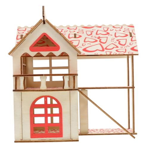 TOYANDONA Hamster Villa Holzhaus mit Doppelstock Offene Bauweise Kletterleiter Spielplatz für Kleine Haustiere Langlebiges Holz Gemütliches Nest für Hamster Meerschweinchen Geeignet TOYANDONA Hamster Villa Holzhaus mit Doppelstock Offene Bauweise Kletterleiter Spielplatz für Kleine Haustiere Langlebiges Holz Gemütliches Nest für Hamster Meerschweinchen Geeignet von TOYANDONA