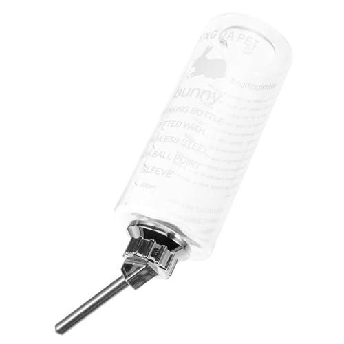 TOYANDONA Hamster Wasserspender Auslaufsichere Trinkflasche für Kaninchen Meerschweinchen und Andere Kleintiere mit Rollkugel Einfach zu Reinigen Befestigen von TOYANDONA
