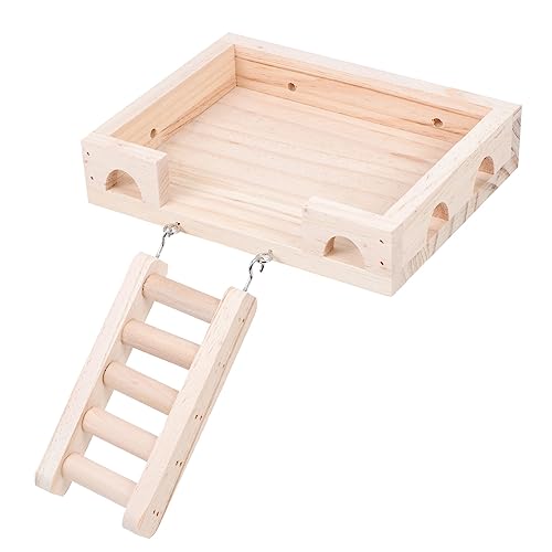 TOYANDONA Hamster aus Holz mit Kletterleiter für Hamster Ratten Mäuse Kleine Haustiere zu Installieren Käfige Aktivität TOYANDONA Hamster aus Holz mit Kletterleiter für Hamster Ratten Mäuse Kleine Haustiere zu Installieren Käfige Aktivität von TOYANDONA