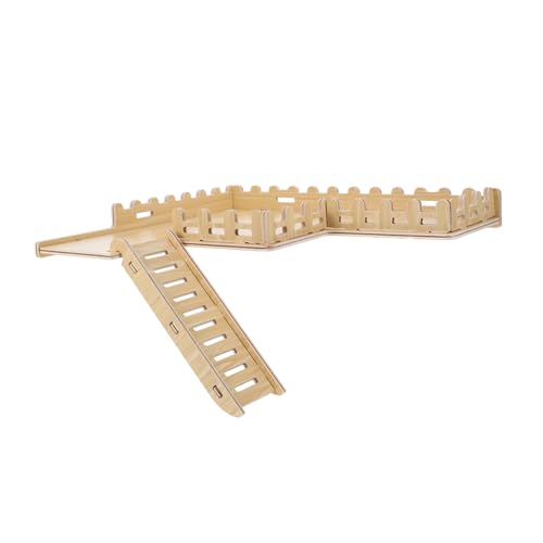 TOYANDONA Hamster-holzplattform Lebensraum Klettergerüste Für Hamster Tierspielplattform Mit Leiter Kletterplattform Mit Zaun Hängenkletterplattform Mit Leiter Hölzern Khaki TOYANDONA Hamster-holzplattform Lebensraum Klettergerüste Für Hamster Tierspielplattform Mit Leiter Kletterplattform Mit Zaun Hängenkletterplattform Mit Leiter Hölzern Khaki von TOYANDONA
