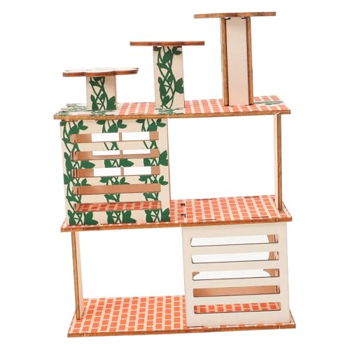 TOYANDONA Hamster mit Rampe Niedliches Versteck für Meerschweinchen und Kleine Haustiere Handgefertigtes Warmes Rückzugsort für Tägliche und Langlebiges Design TOYANDONA Hamster mit Rampe Niedliches Versteck für Meerschweinchen und Kleine Haustiere Handgefertigtes Warmes Rückzugsort für Tägliche und Langlebiges Design von TOYANDONA
