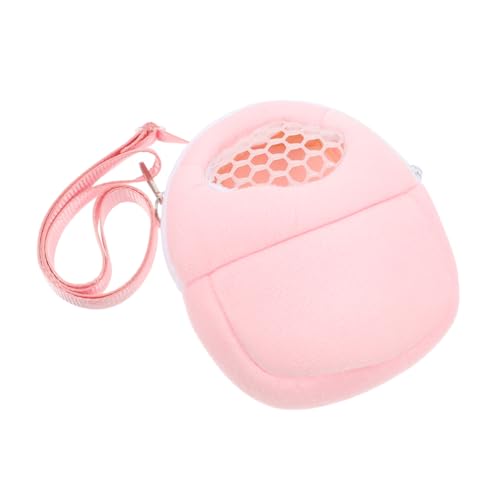 TOYANDONA Hamster-umhängetasche Frettchenträger Hasenschlinge Hamster -Tragetasche Tragetasche Für Ratten Kaninchen-reisekäfig Kleiner Haustierträger Hamstertasche Hamsterbeutel Rosa Samt von TOYANDONA