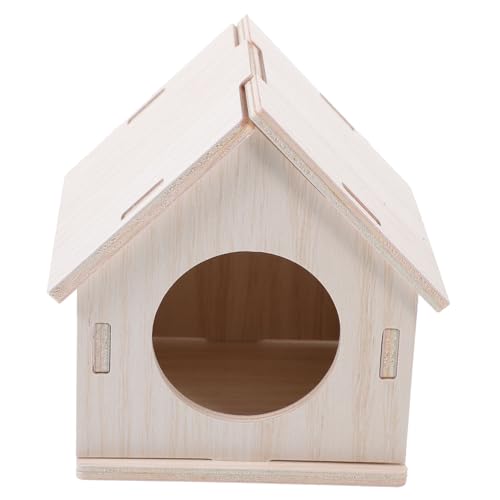 TOYANDONA Hamster -versteck Verstecke Hamsterspielzeug Hamsterbett-versteck Drinnen Meerschweinchen Verbirgt Sich Meerschweinchen Versteck Klein Mini Nest Hamsterkäfig Hölzern von TOYANDONA