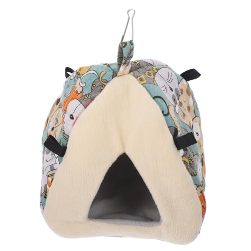 TOYANDONA Hamsterbett Warmes Hamsterzelt Kleine Tier Hängematte Chinchilla Haus Waschbarer Hamster Versteck für Kleintiere von TOYANDONA